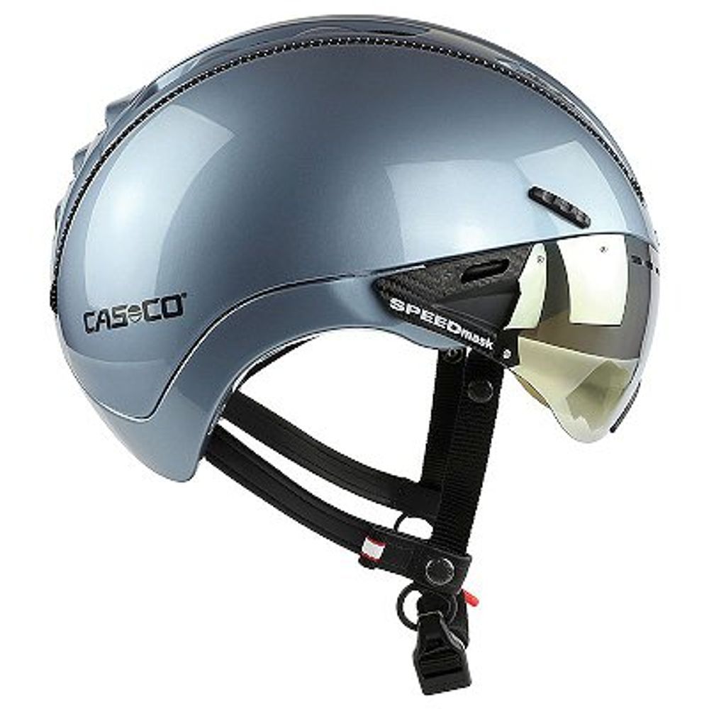 Casco ROADster Plus inkl. Visier - skyblau metallic, Seitenansicht