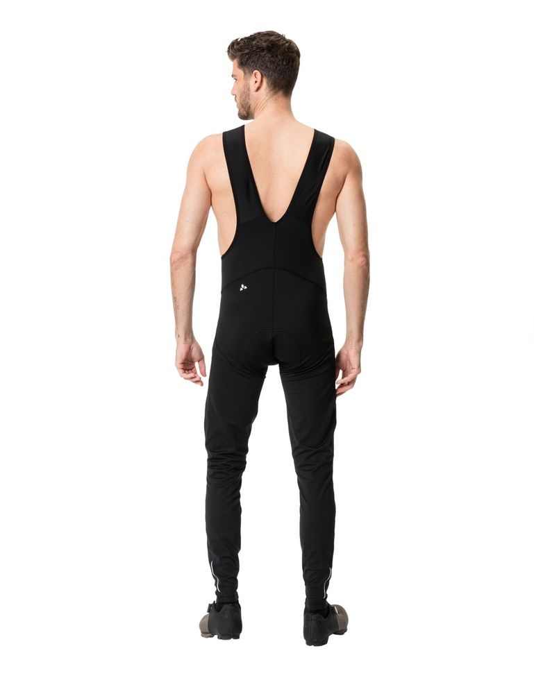 Vaude Men's Matera Warm Bib Tights, black, Rückansicht angezogen