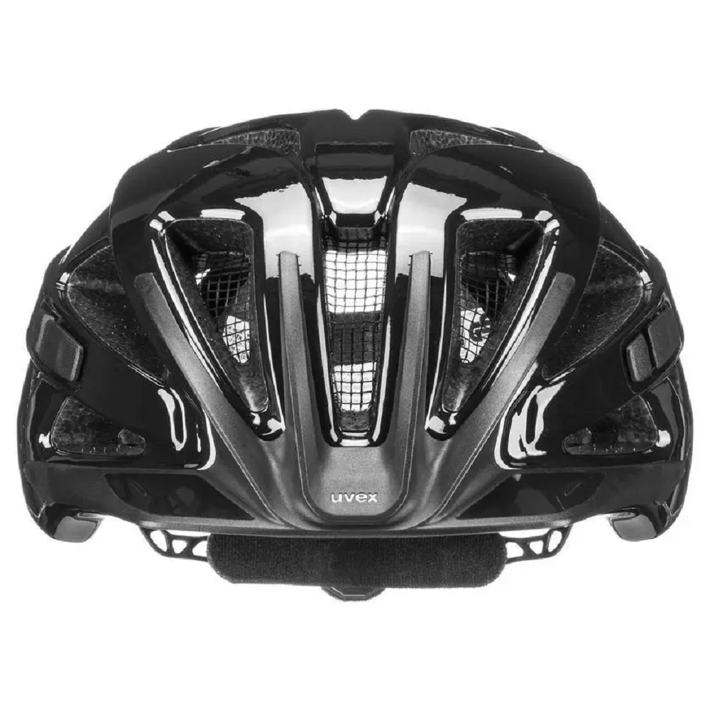 uvex active Fahrradhelm, black, Frontansicht