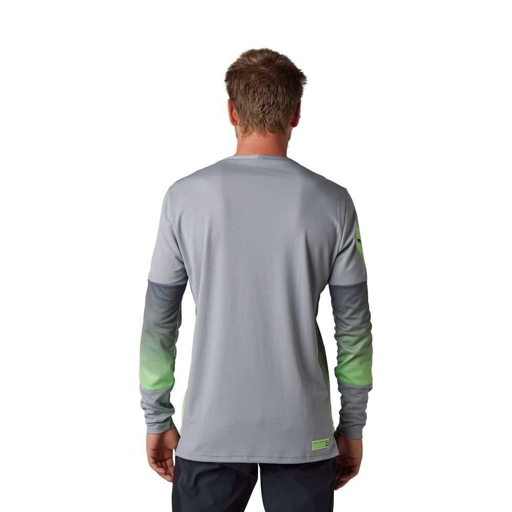 FOX Defend LS Jersey Cekt Langarmshirt, light grey