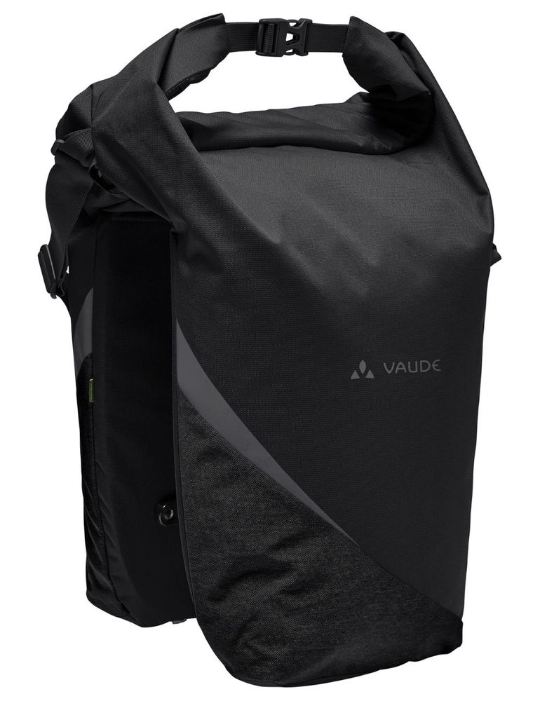 VAUDE Road Master Urban (Double), Doppel-Fahrradtasche - black, zum Auflegen seitlich