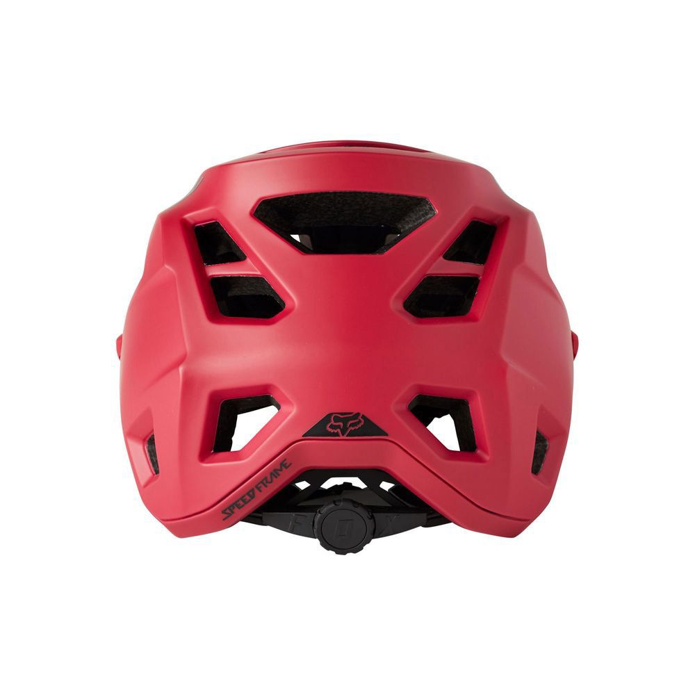 Fox Speedframe MIPS Helm - Flo Red - Rückansicht