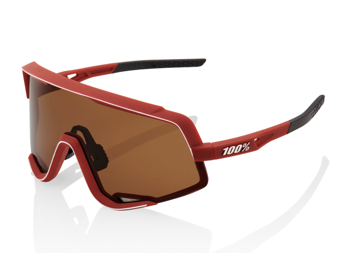 100% Glendale - Smoke/Colored Lens Sonnenbrille - Soft Tact Bordeaux