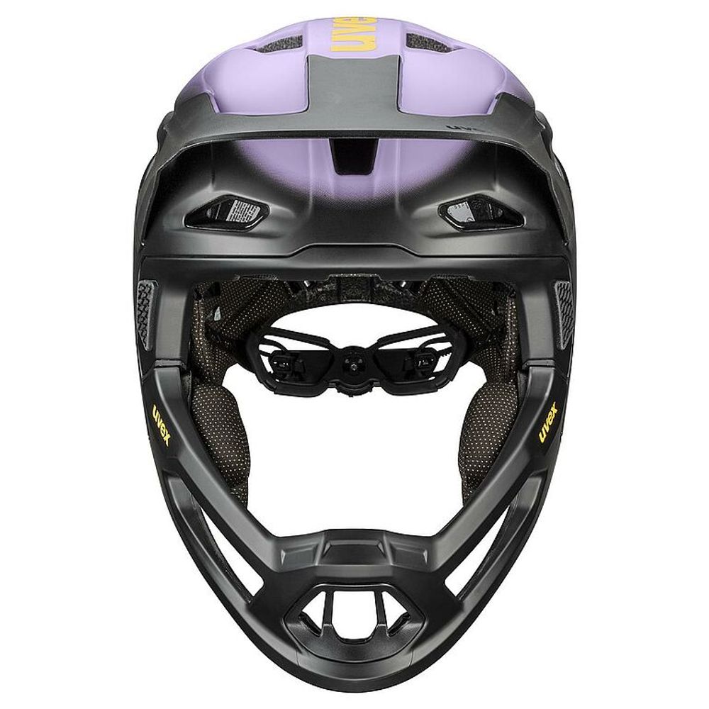 uvex revolt Helm, lilac black matt, Vorderansicht