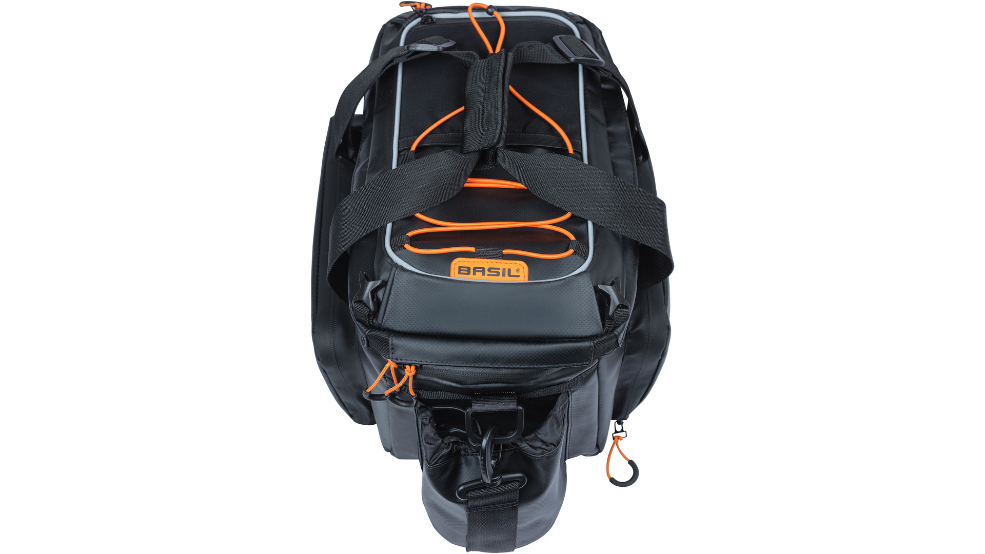 Basil Gepäckträgertasche "Miles XL Pro MIK", black orange