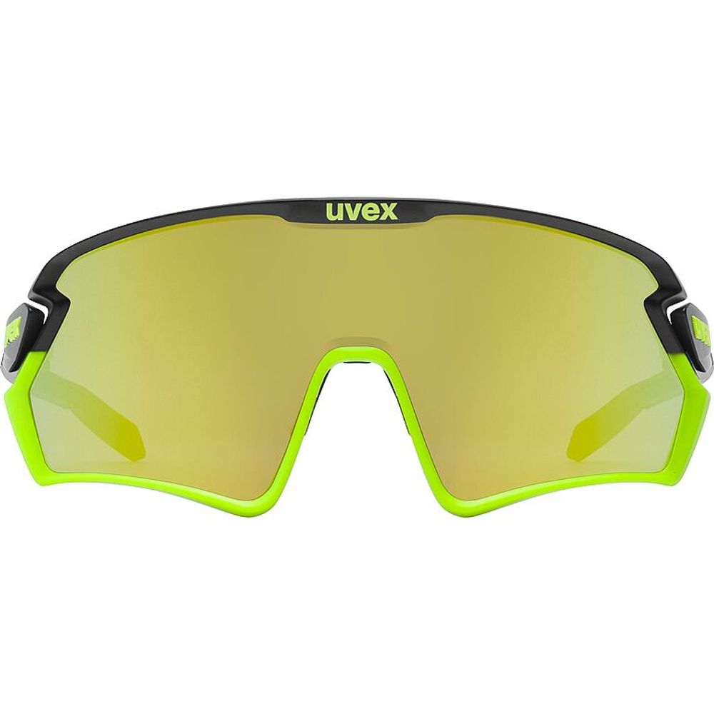 Uvex Sportstyle 231 2.0, black yellow matt, Frontansicht