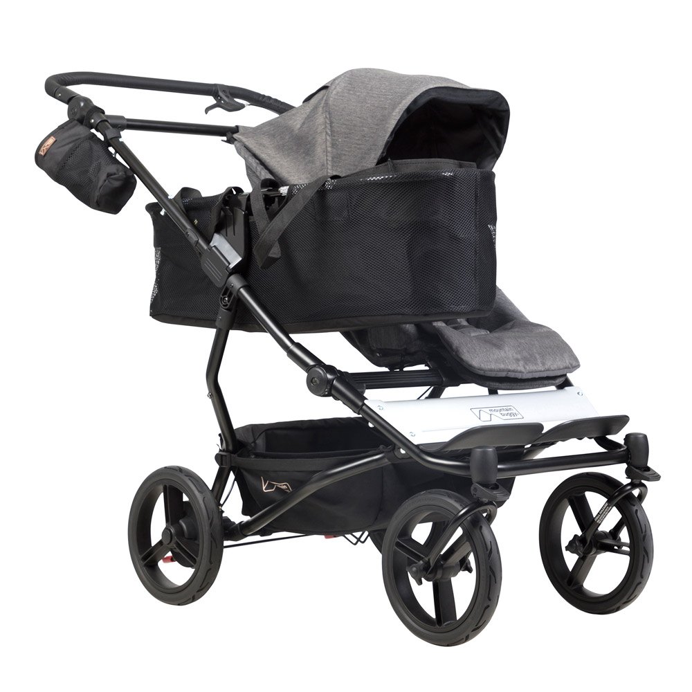 Mountain Buggy Duet V3 Herringbone Zwillings-Kinderwagen as a single