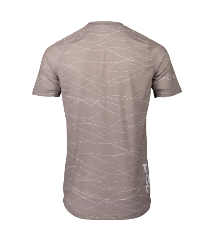 POC, MTB Pure Tee - Lines Moonstone Grey, Hinterseite