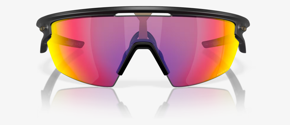 Oakley SPHAERA Sonnenbrille - Matte Black - Prizm Road - Frontansicht