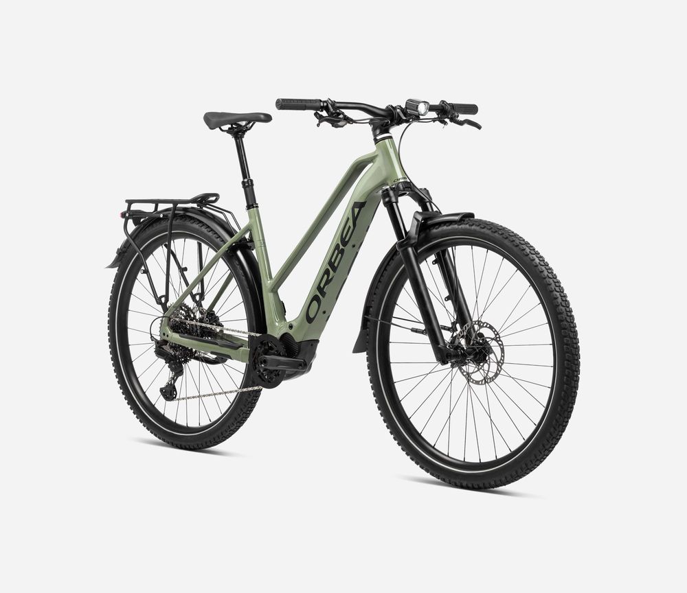 Orbea Kemen MID SUV 10 2024, Urban Green (Gloss) - Black (Matt), Vorderansicht