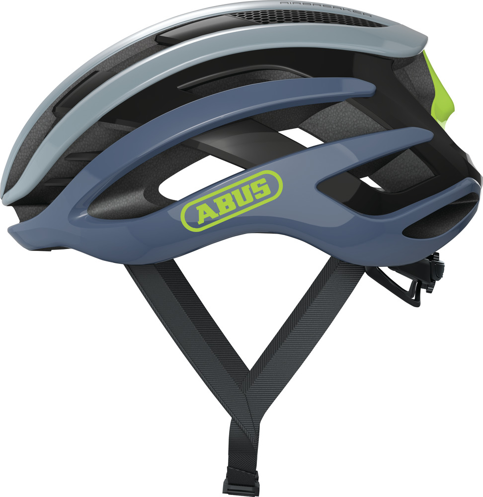 Abus AIRBREAKER Fahrradhelm, light grey, Seitenansicht
