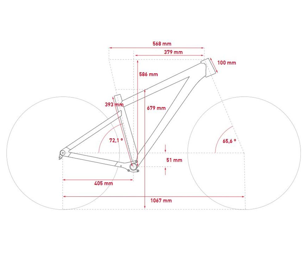 Ghost Nirvana Tour Universal 2022 - Geometrietabelle Größe XS