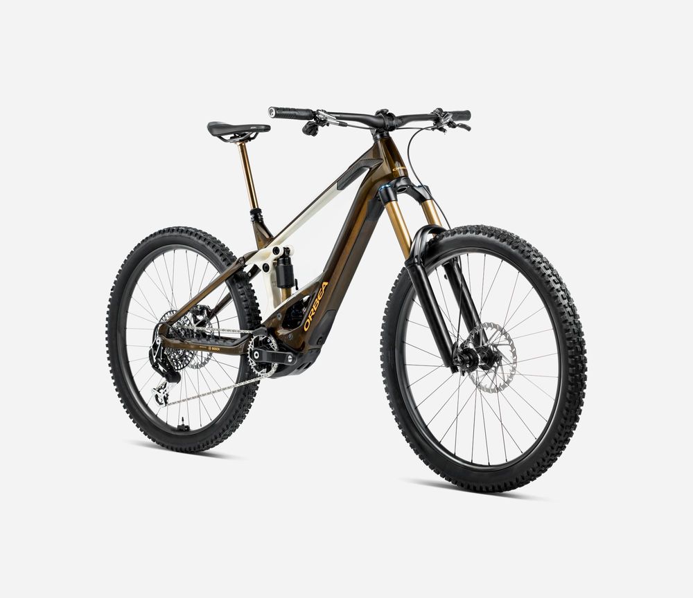 Orbea Wild M-LTD 2025, Caramel Carbon View (Gloss) - Cream White (Matt), Vorderansicht