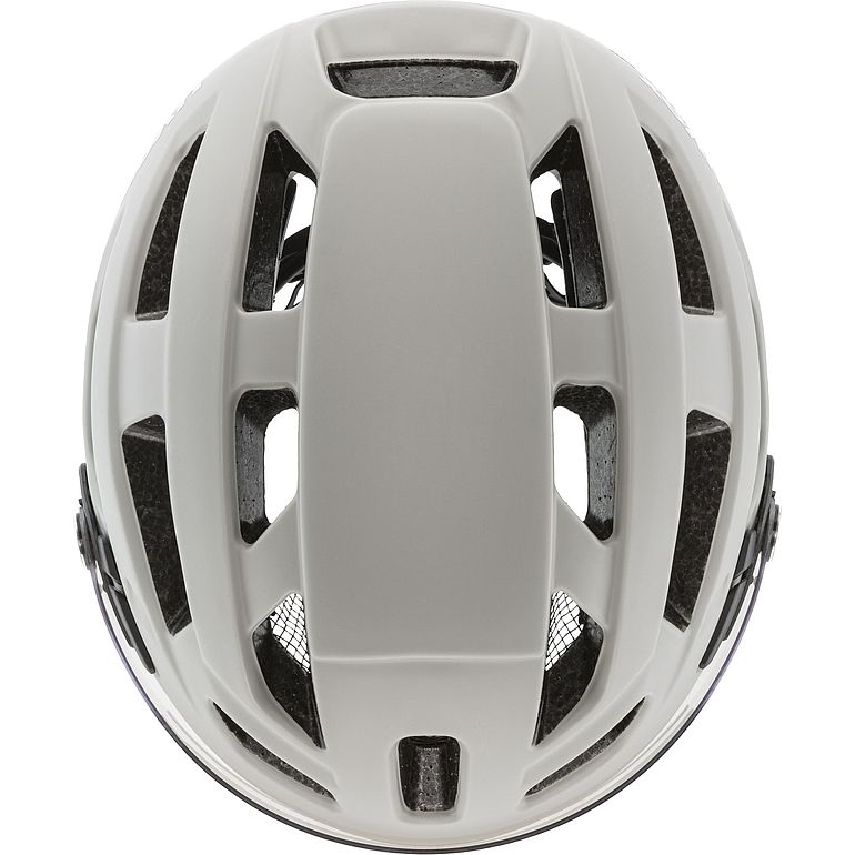 uvex finale visor Helm, sand-white matt, Draufsicht