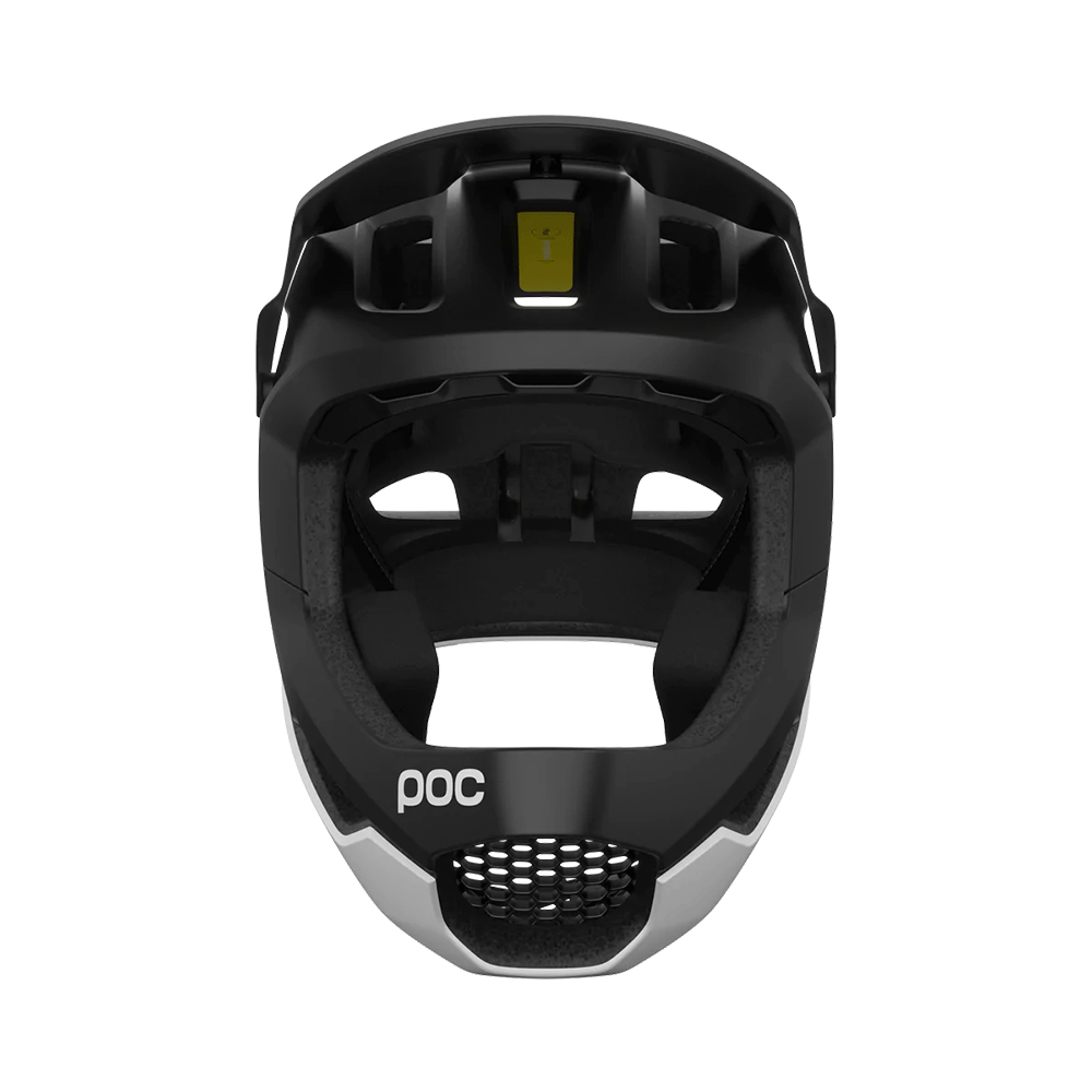 POC Otocon Race MIPS/ Frontansicht/ Uranium Black/Hydrogen White Matt