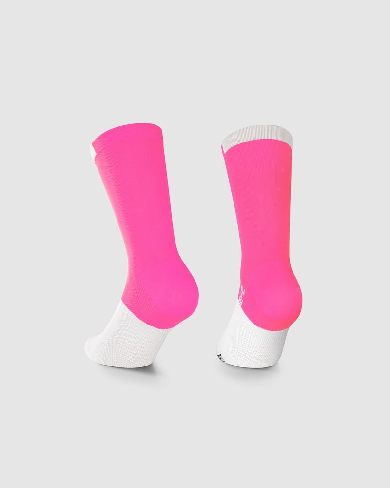 Assos GT Socks C2, fluo pink, Rückansicht