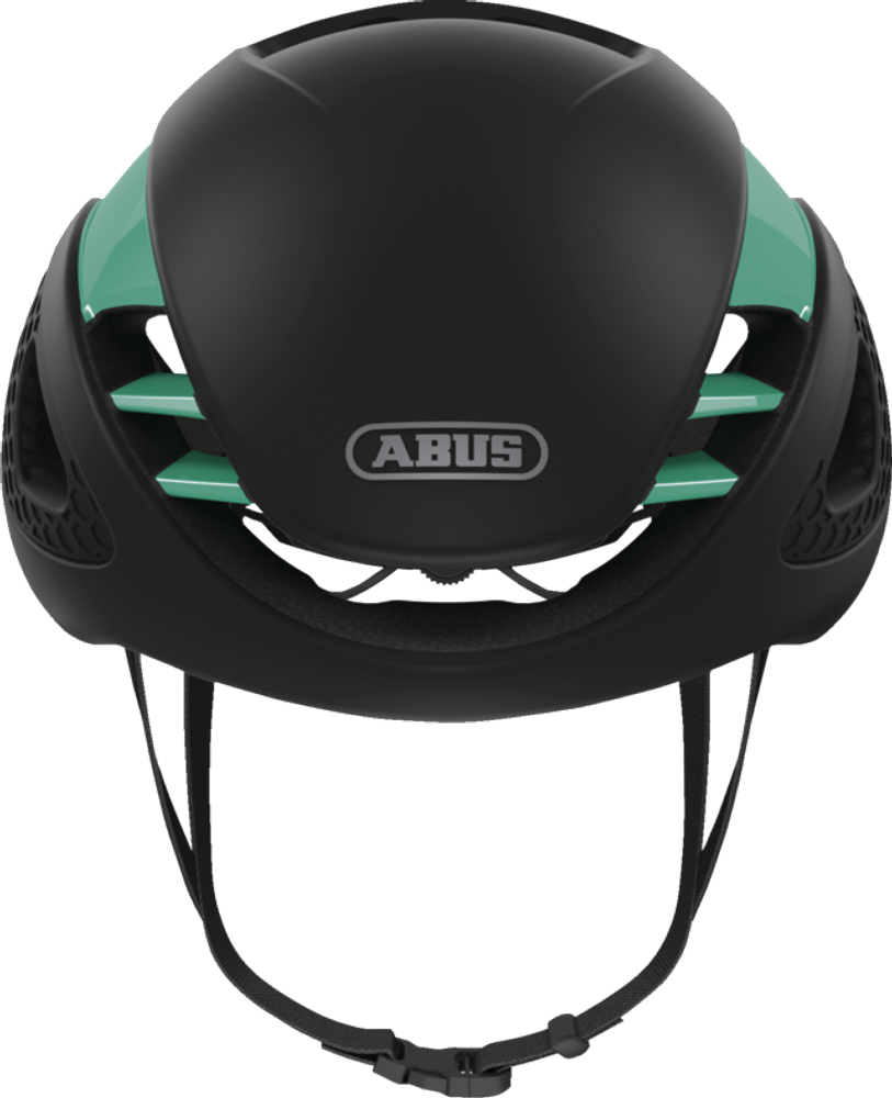 Abus GAMECHANGER Fahrradhelm, celeste green, Frontansicht