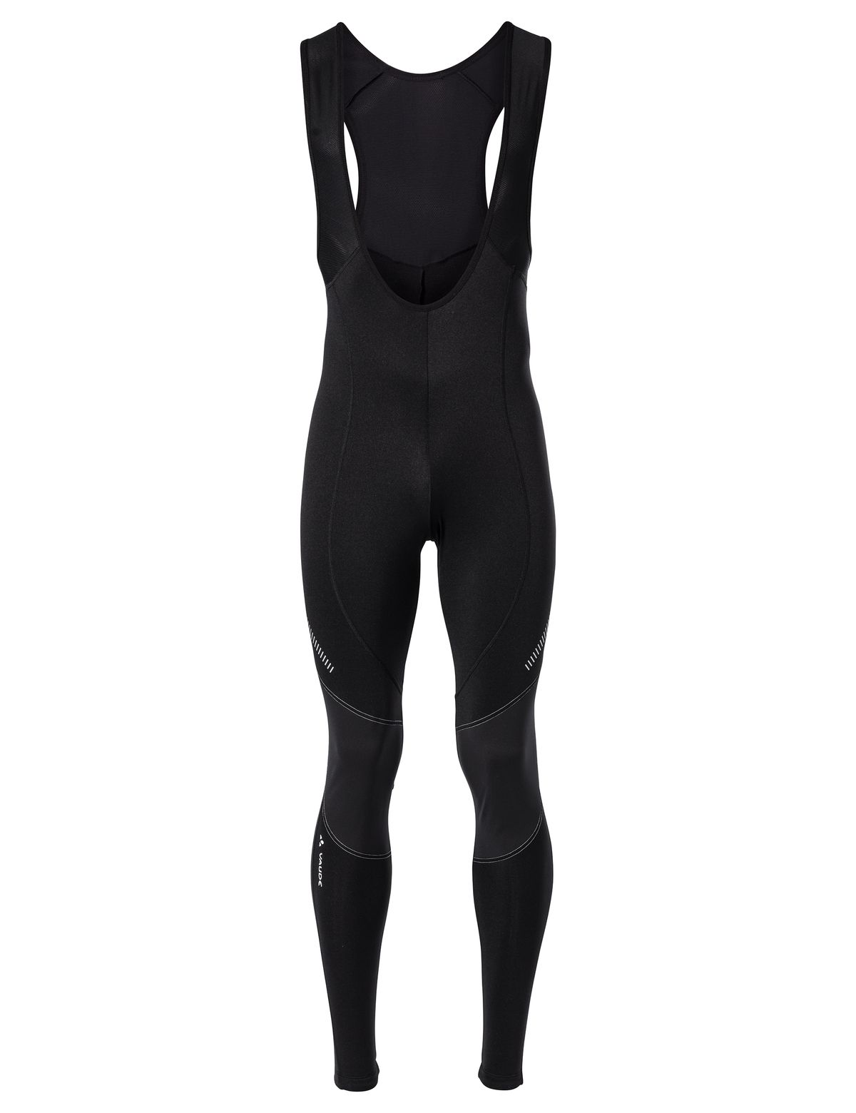 Vaude Men's Active Warm Tights w/o SC, black/silver, Vorderansicht