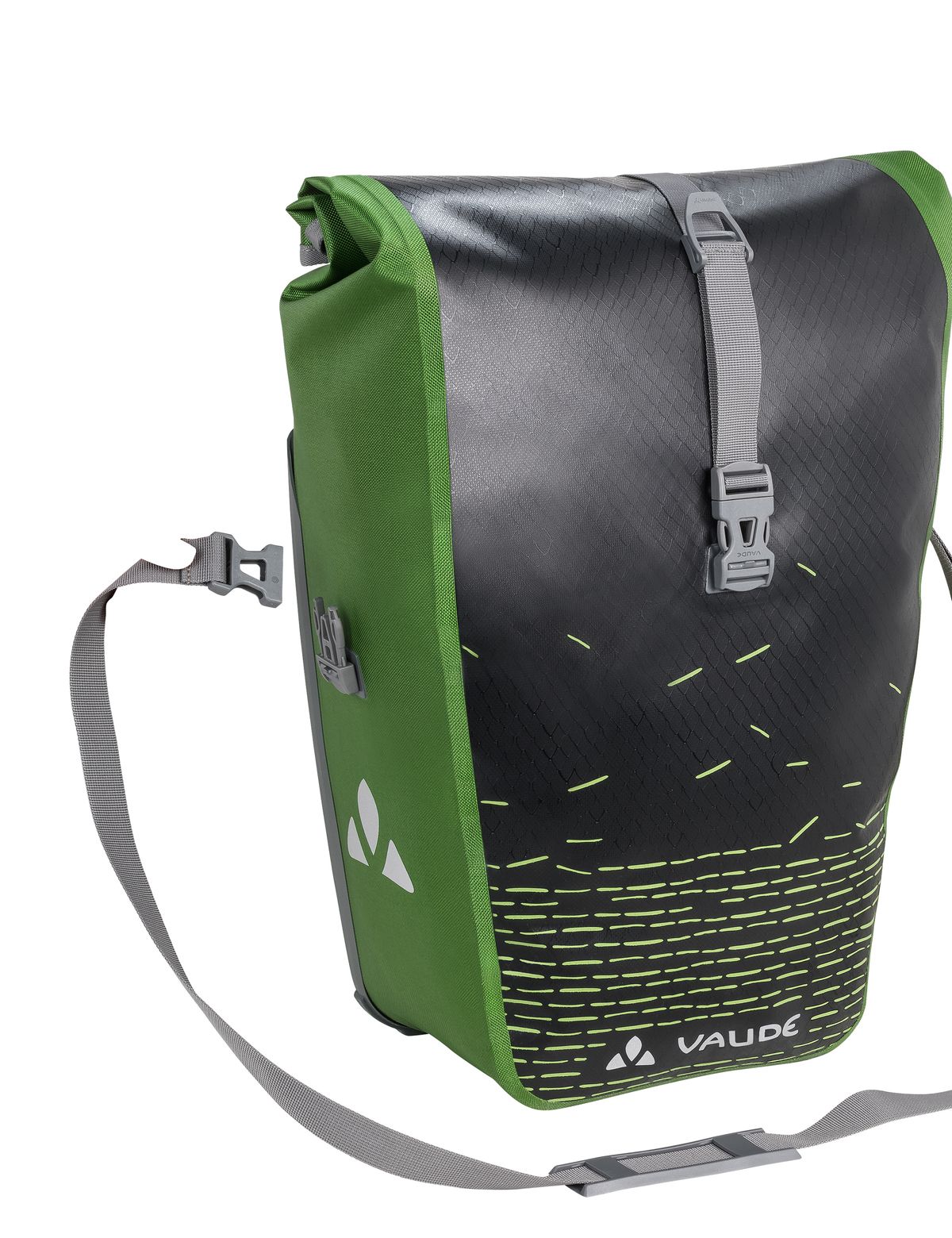 VAUDE  Aqua Back Print Single Hinterradtasche - black/green