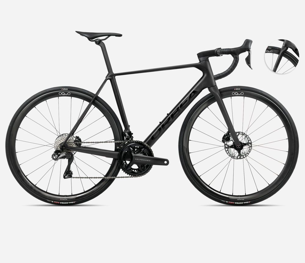 Orbea Orca M20iTeam 2025, Vulcano-Black (Matt) Black (Gloss), Seitenansicht rechts