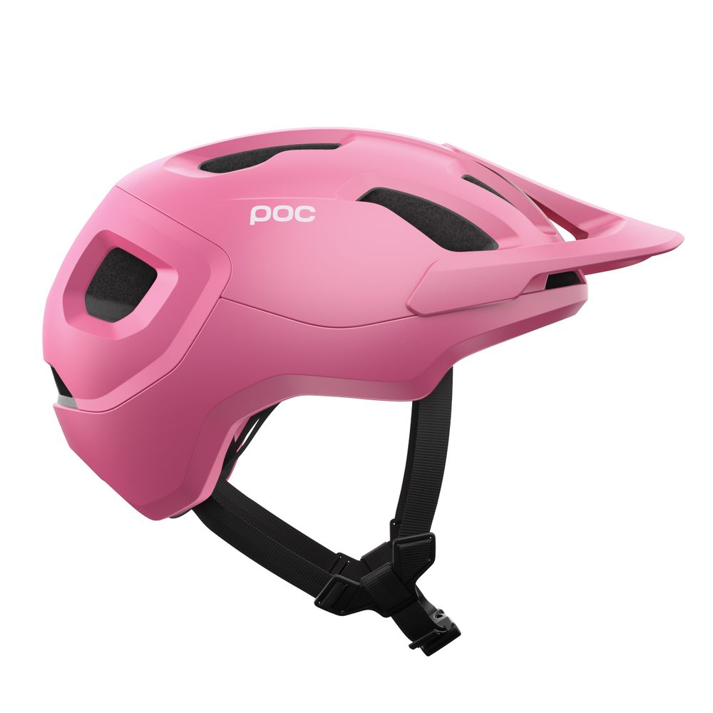 POC Axion Fahrradhelm / actinium pink matt / Seitenansicht Rechts