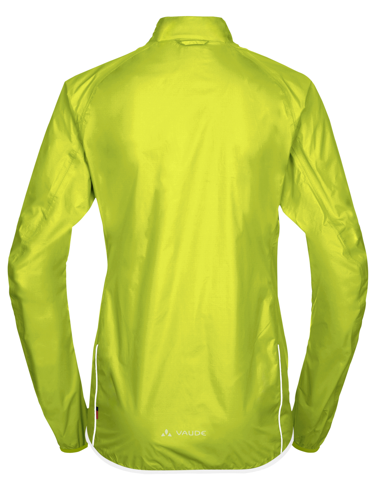 VAUDE Women's  Drop Jacket III Damen Rad-Regenjacke in bright green hinten