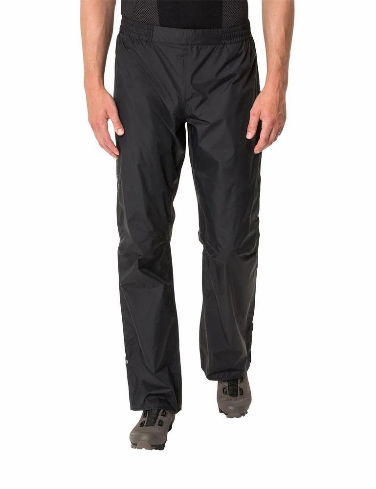 VAUDE Drop II Regenhose Herren - black, Vorderseite