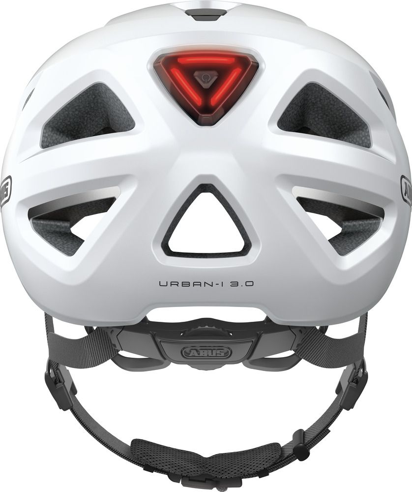 ABUS Urban-I 3.0 Fahrradhelm/ polar white/ Rückansicht