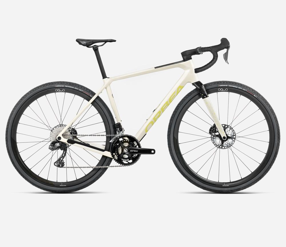 Orbea Terra M20i Team 2024, Ivory White - Spicy Lime (Gloss), Seitenansicht