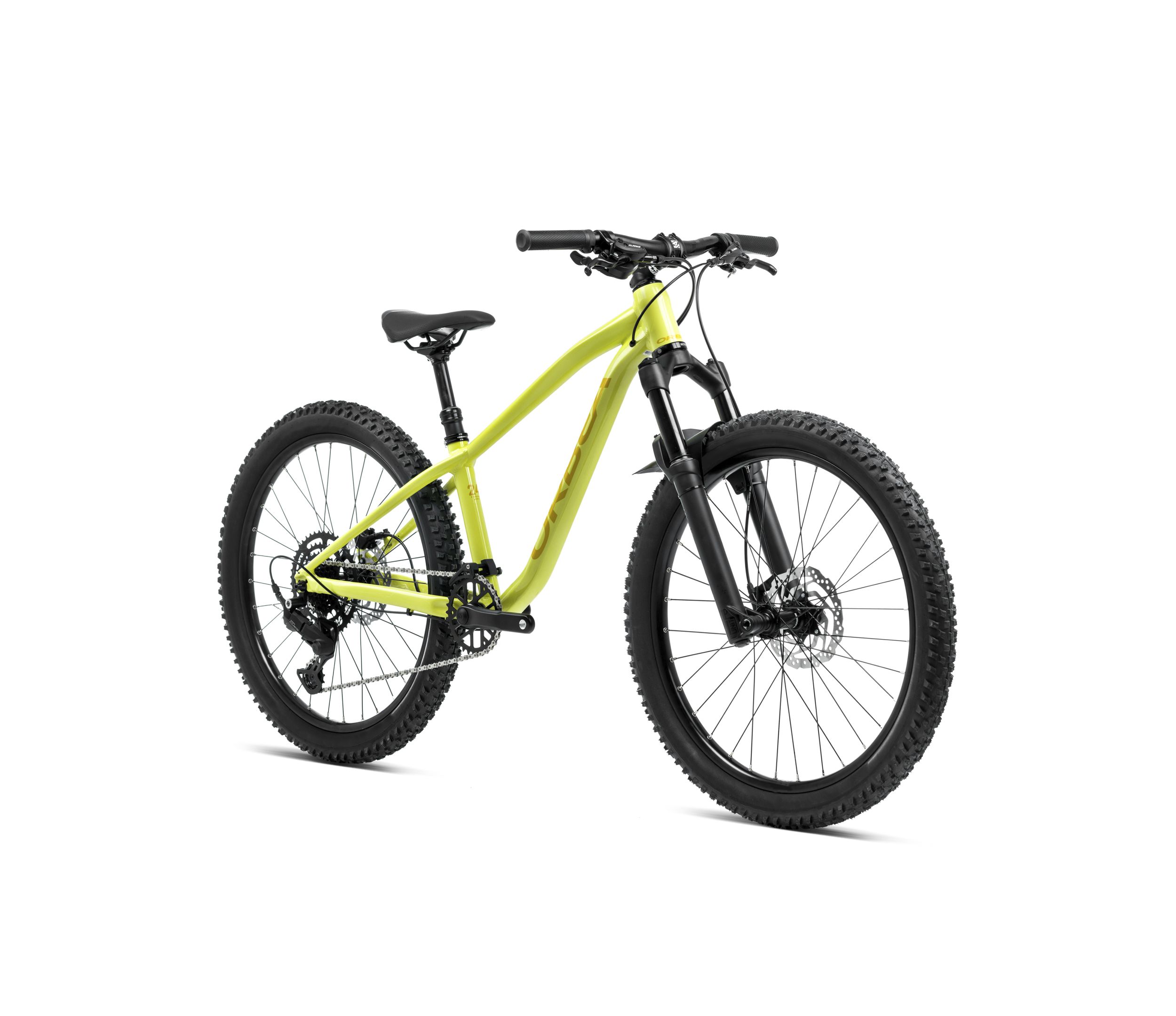 Orbea Laufey 24 H20 Junior 2024 - Spicy Lime - Corn Yellow (Gloss) - Front-/Seitenansicht