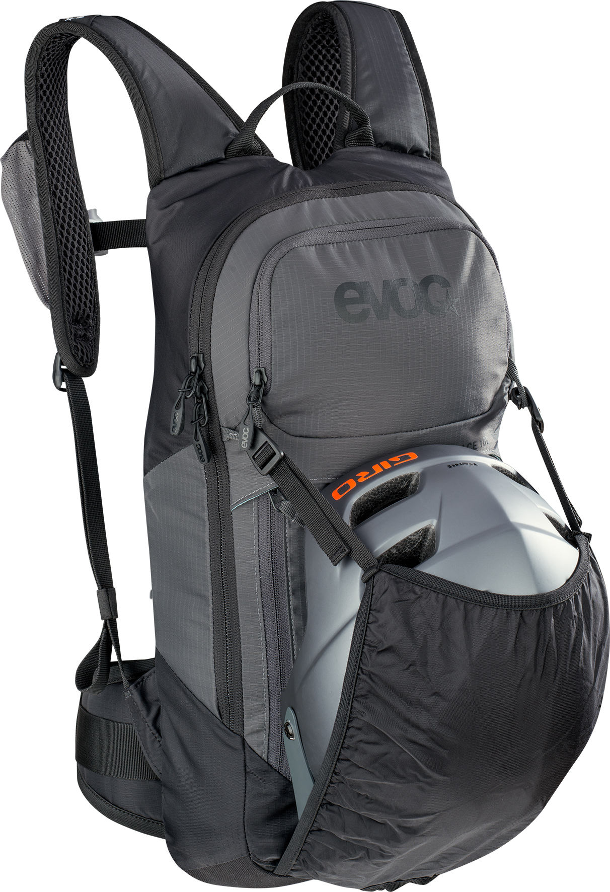 evoc Fr Lite Race 10L Protektorrucksack - Carbon Grey - Black