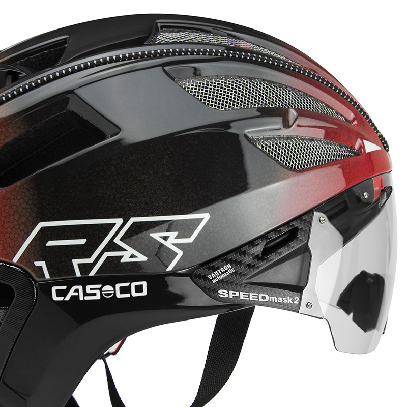 Casco SPEEDairo 2 RS inkl. Vautron-Visier/ Schwarz-Rot-Verlauf