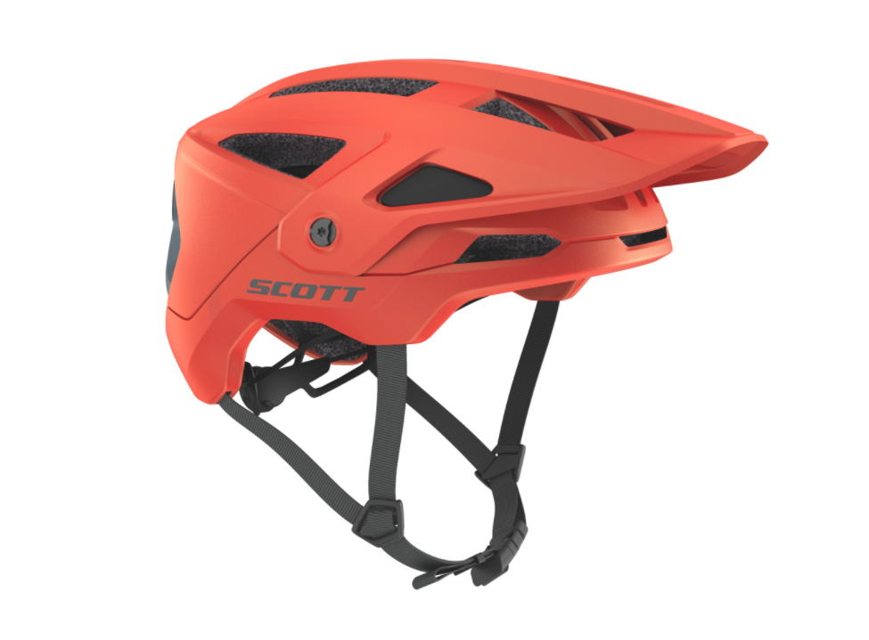 SCOTT Stego Plus (CE) Fahrradhelm, florida red, Seitenansicht