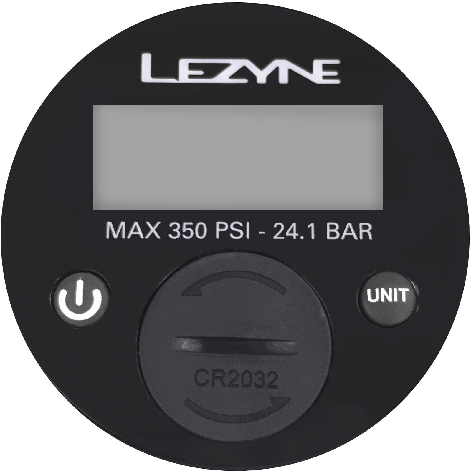 Lezyne Manometer für Fahrrad Standluftpumpe (350 PSI) 2,5" Digital