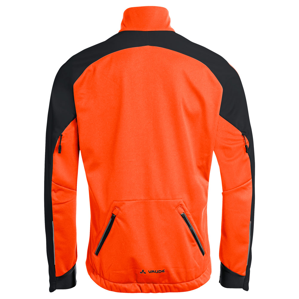 Vaude Men's Posta Softshell Jacket VI in neon orange Rückseite