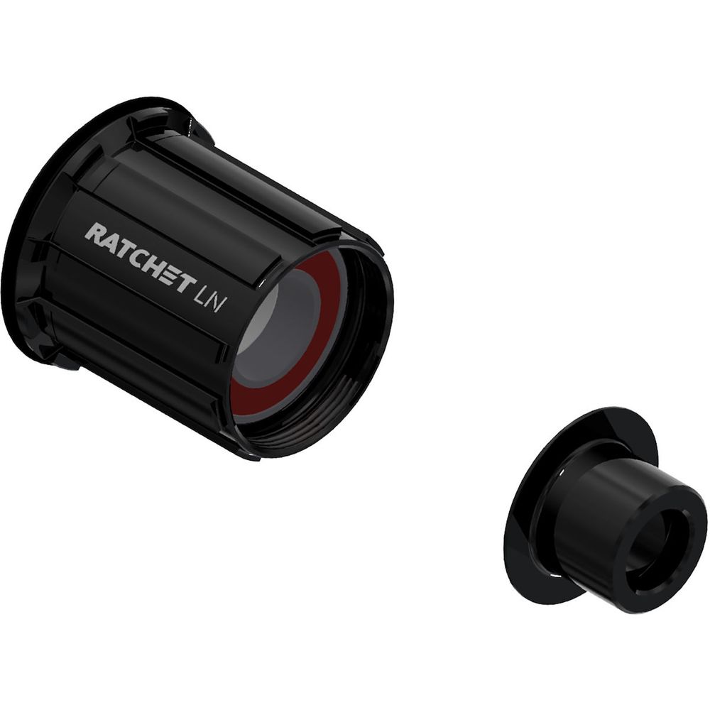 Shimano MTB Kassettenaufnahme,12 x 142/148 mm, aluminium, Standard mit Standard-Lagern. mit Endkappe - DT Swiss Freilauf/Rotor Umrüstkit Shimano für Ratchet LN
