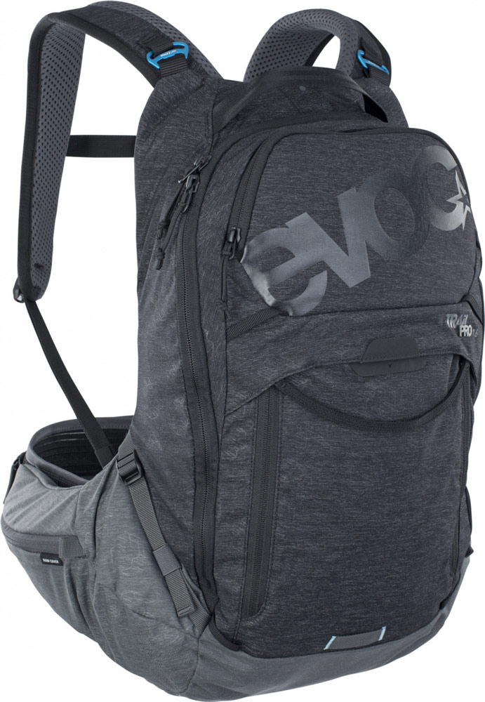 evoc Trail Pro 16L Protektorrucksack - Black/Carbon Grey