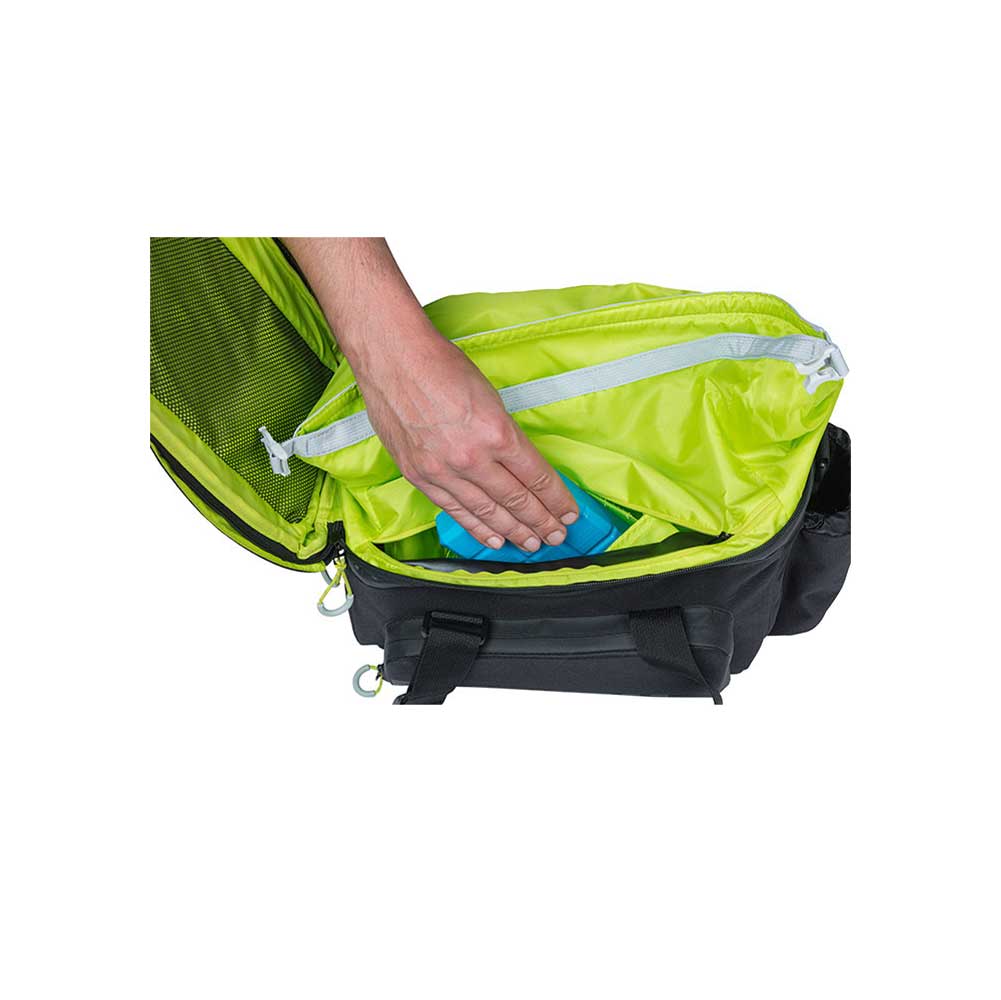 Basil Gepäckträgertasche "Miles XL Pro MIK", black lime