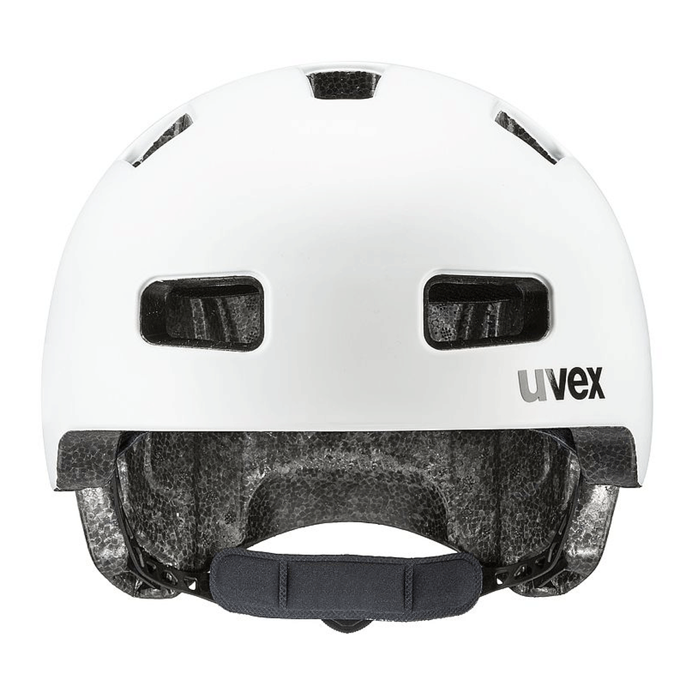 uvex city 4 Fahrradhelm/ Frontansicht/ white mat