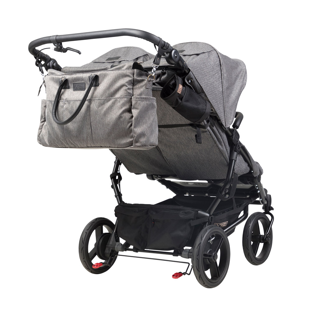 Mountain Buggy Duet V3 Herringbone Zwillings-Kinderwagen inkl.Wickeltasche