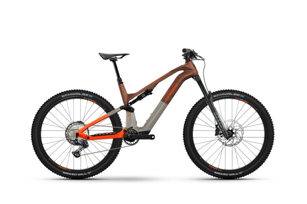 Haibike Lyke CF 10 2023 - Leather/Orange - Gloss - Seitenansicht