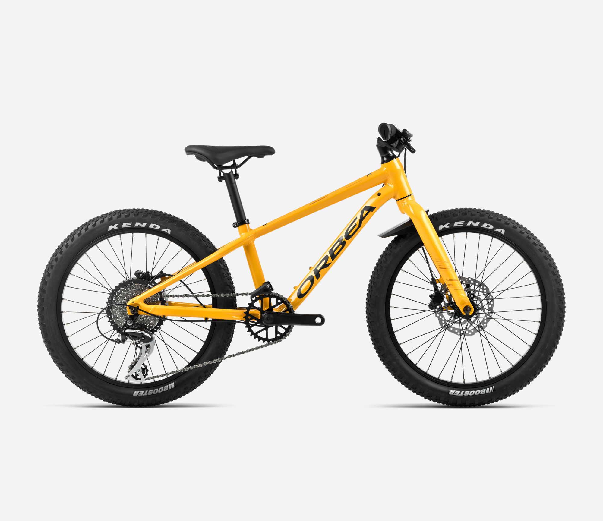 Orbea MX 20 Team Disc 2024, Mango (Gloss) - Black (Matt), Seitenansicht