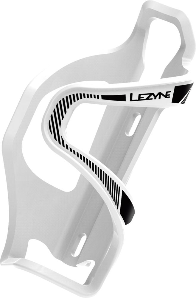 Lezyne Wasserflaschenhalter Flow Cage E SL-L, Matrix/ links/ weiß- schwarz