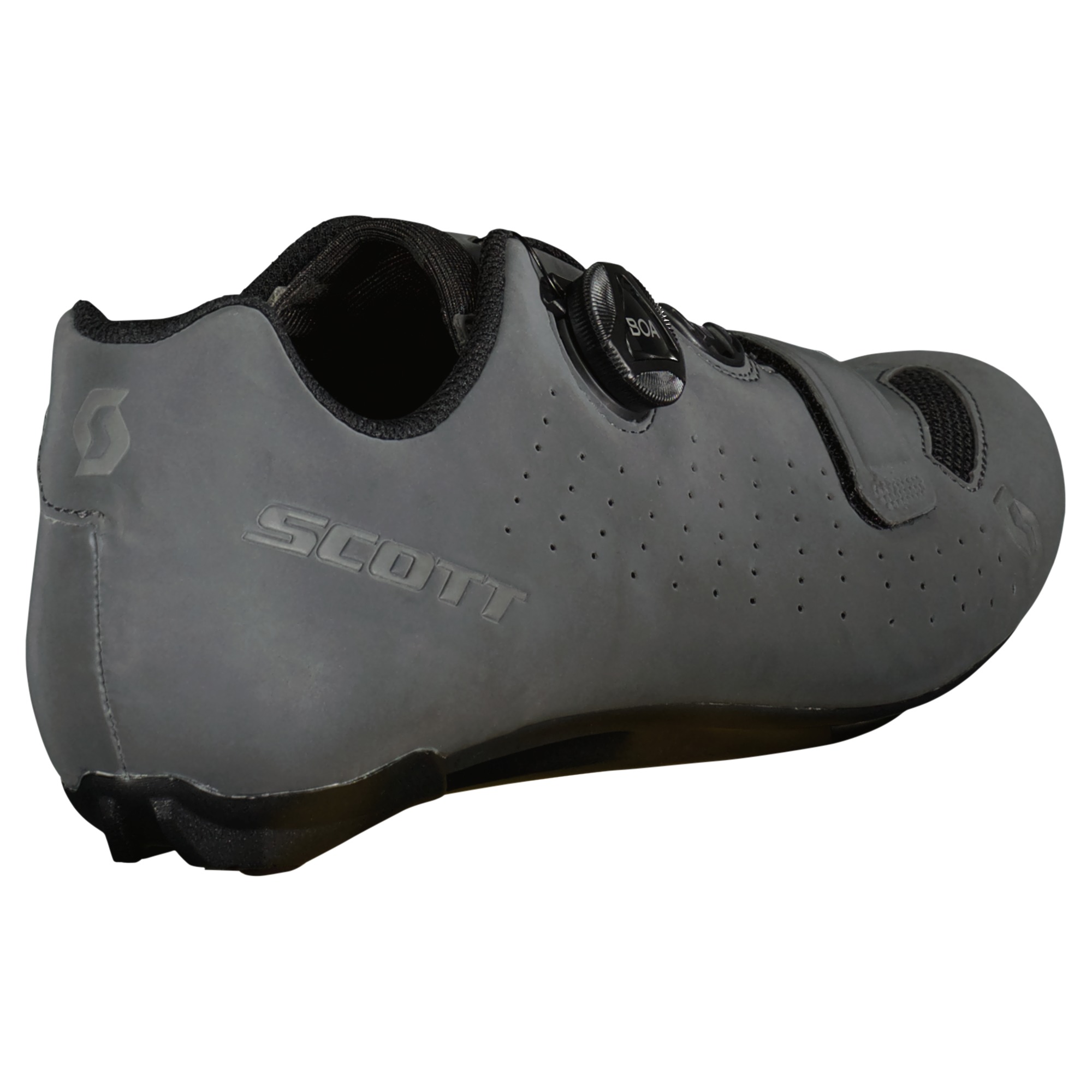 Scott Road Comp BOA Reflective Schuh 2022 - grey reflective/black, Rückansicht