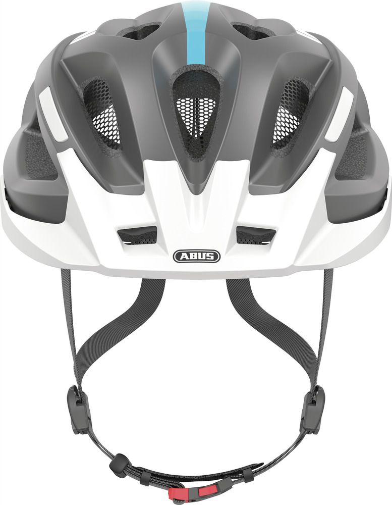 Abus ADURO 2.0 Fahrradhelm/ race grey/ Frontansicht