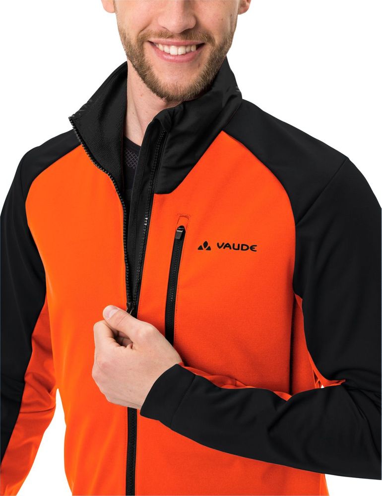 Vaude Men's Posta Softshell Jacket VI in neon orange Detail