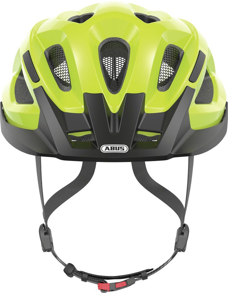 Abus ADURO 2.0 Fahrradhelm/ neon yellow/ Frontansicht