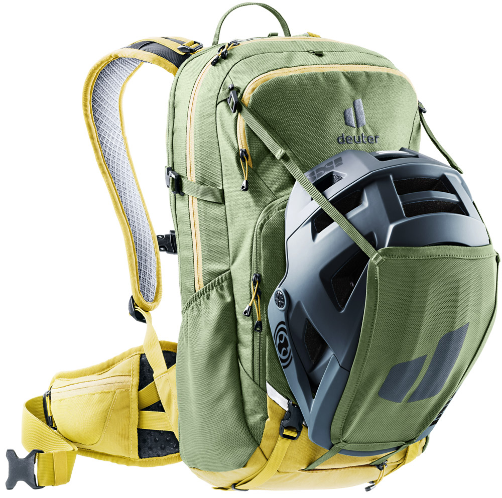 deuter Attack 20 Protektor-Rucksack in khaki-turmeric grün gelb