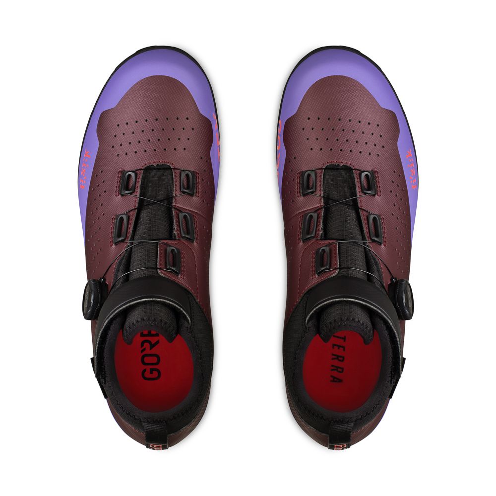 Fizik Terra Artica GTX Mountainbikeschuh, Purple-Black, Draufsicht