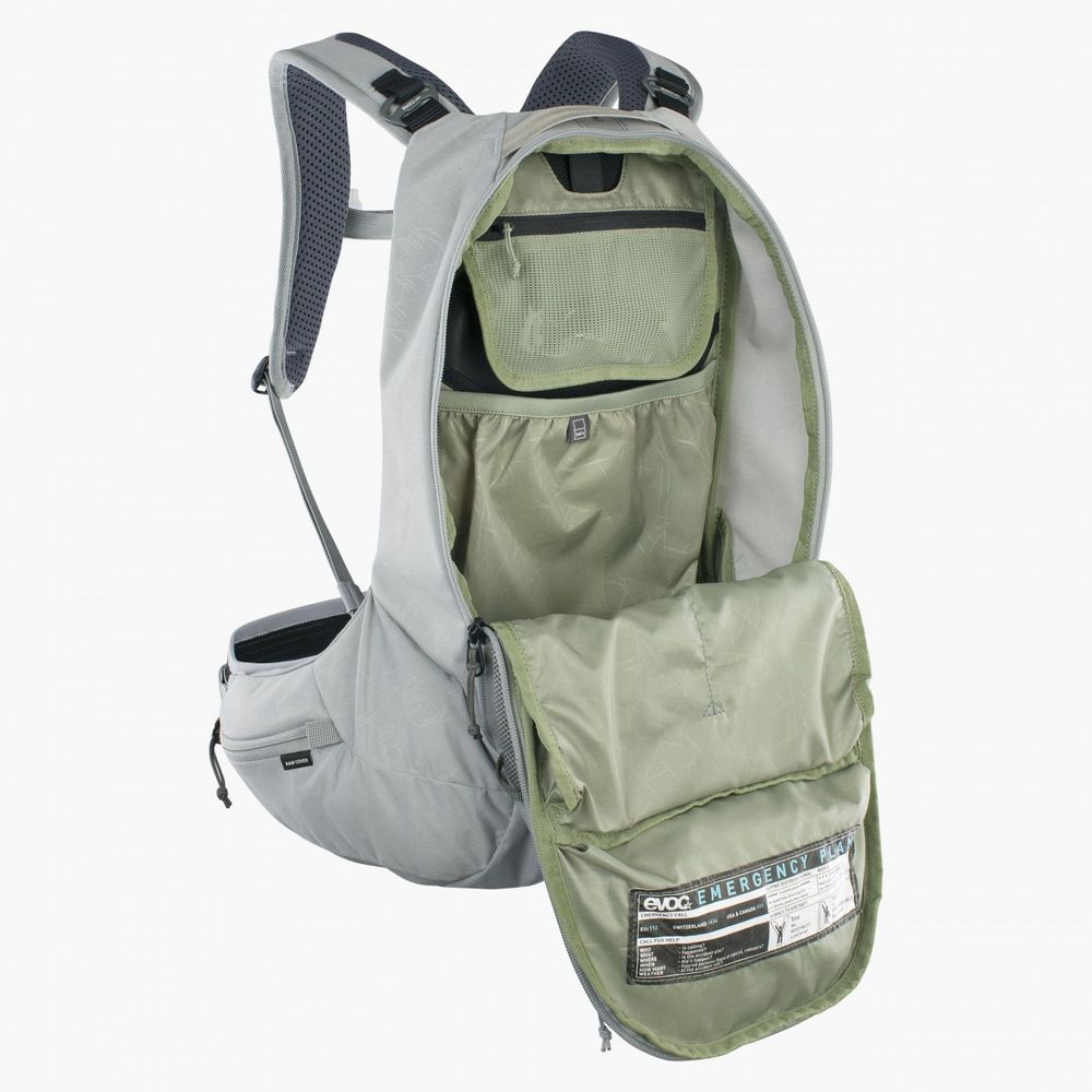 evoc Trail Pro SF 12L Protektorrucksack -  Stone